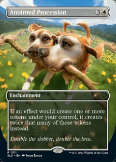 Anointed Procession Secret Lair Drop - Cats and Dogs Art